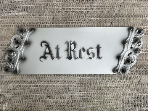 Antique coffin casket plate - antique,