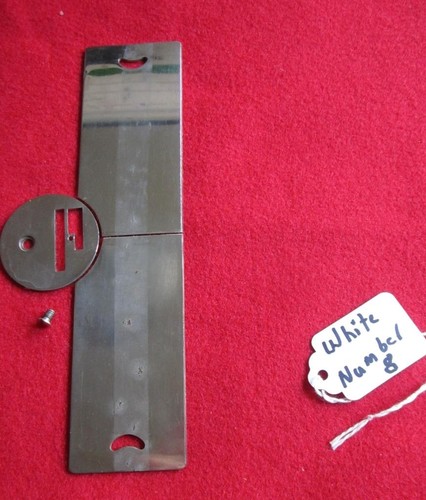 Vintage white number treadle - white,