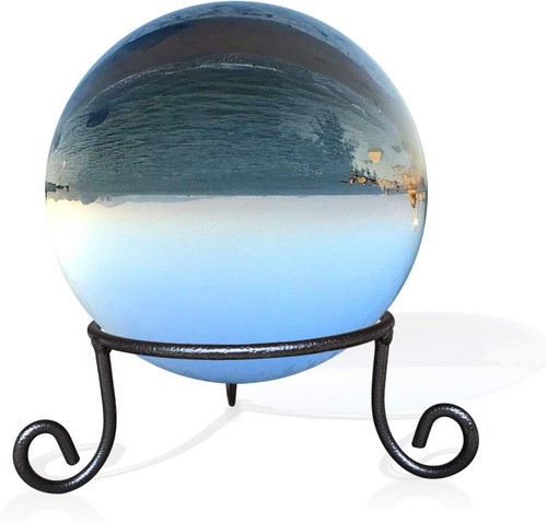 Black iron stand gazing - black,