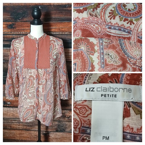Liz claiborne peasant - top, m