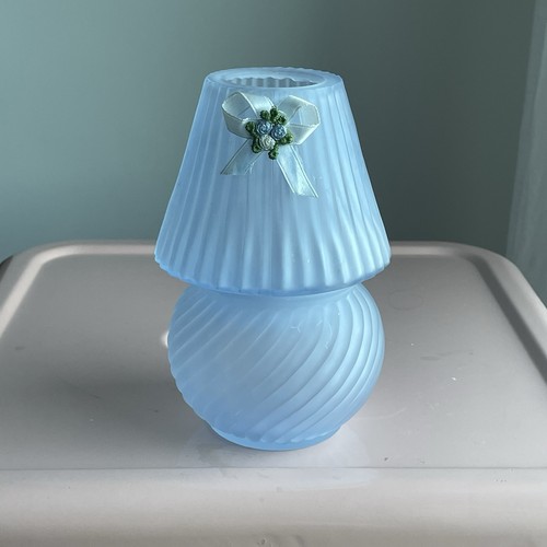 Satin glass fairy lamp aqua - fairy,