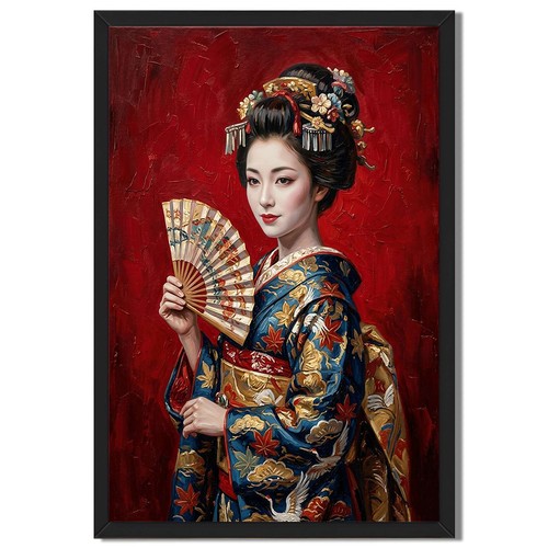 Japanese geisha portrait wall - geisha,