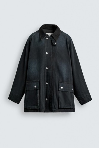 Zara men contrasting snap - zara, men's
