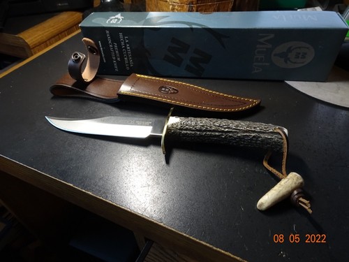 Muela bowie knife red - 5/8",