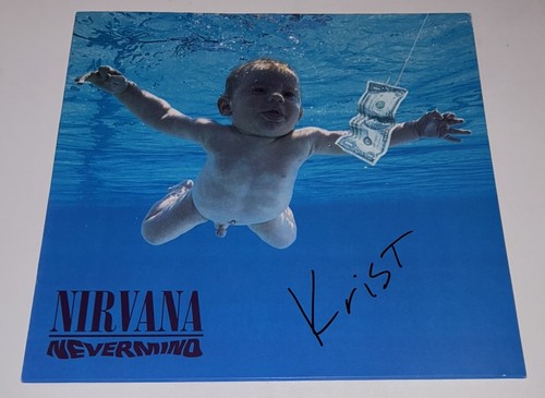 Signed krist novoselic nirvana - signed,