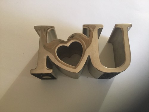 Love you metal art - love,