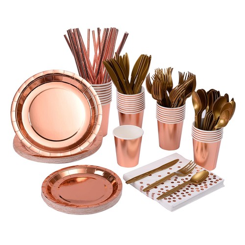 201 rose gold party supplies - party,