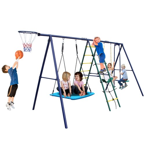 Hammock swing set climbing - set,