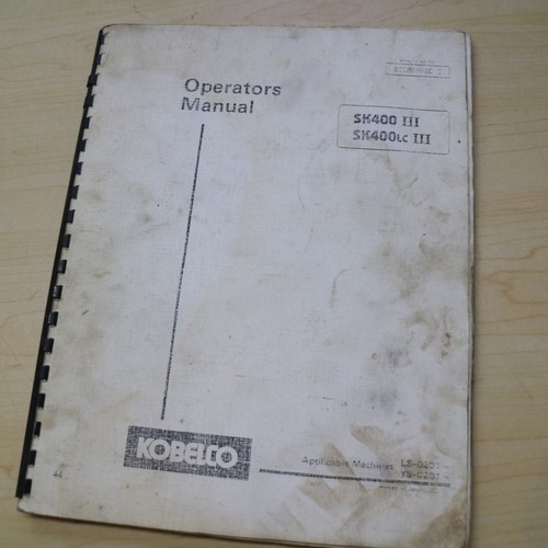 Kobelco sk400 iii - sk400,