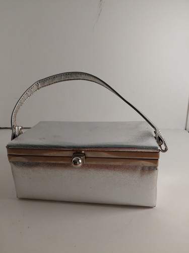 Vintage silver metallic - silver, box