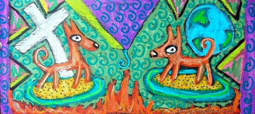 Pharaoh hound through the fire - pharaoh,