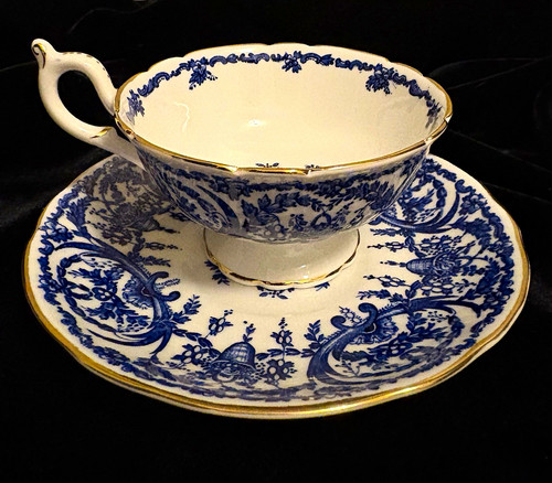 Coalport bone china blue - coalport,