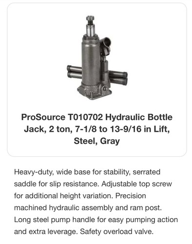 Prosource hydraulic bottle - hydraulic,