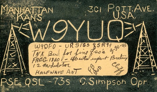 Vintage amateur radio qsl - vintage,