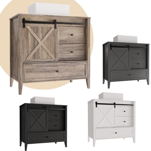 Bathroom vanity cabinet - 36",