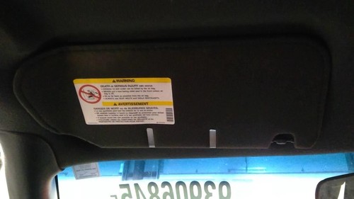 Driver left sun visor fits - sun,