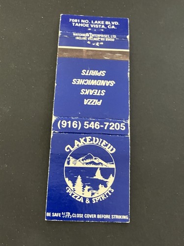 Vintage california matchbook - california,