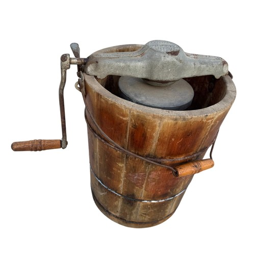 Antique white mountain freezer - antique,