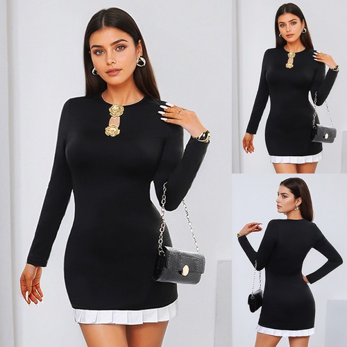 Womens long sleeve bodycon - long,