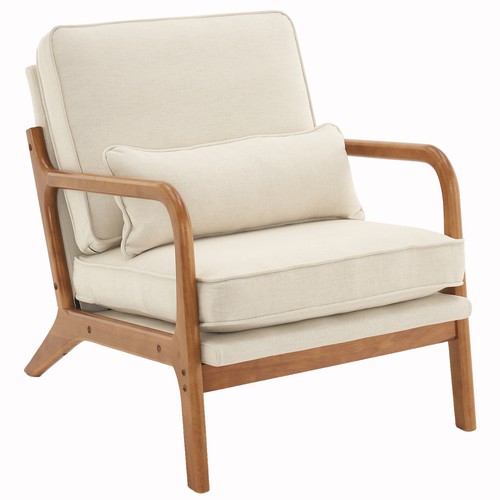 Oak armrest - oak, upholstered