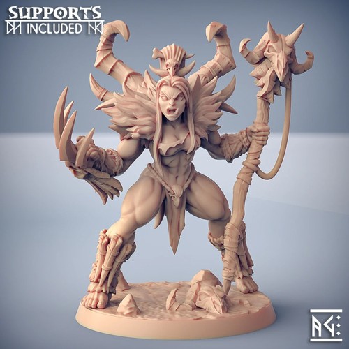 Orc shaman resin figure for - orc,