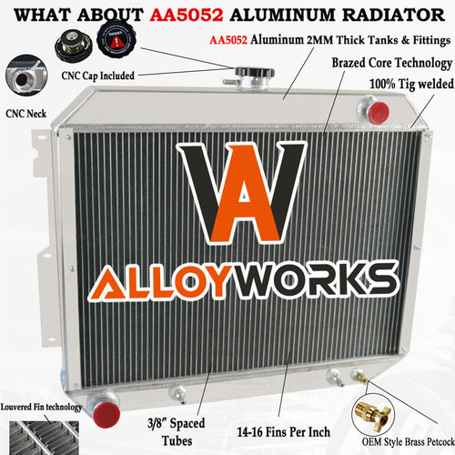 Rows radiator fits - radiator, 1966-1970