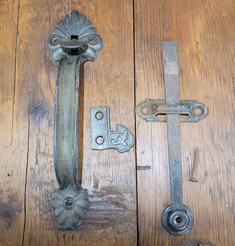 Antique large thumb latch - antique,