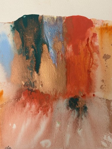 Abstract mixed media ink - abstract,
