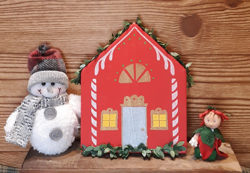 Christmas house wood - christmas,