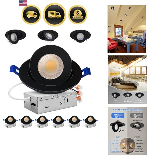 Inch 5cct gimbal - black, led
