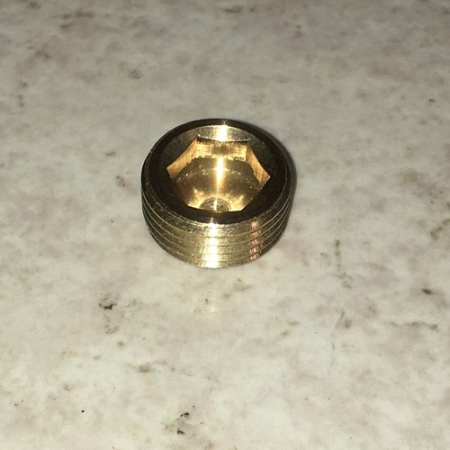 Brass metal end cap - metal,