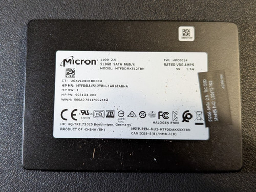 Micron 1100 512gb sata 6gbps - micron,