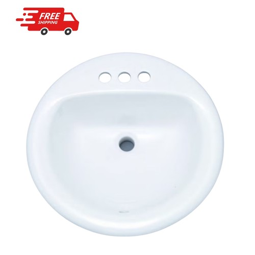 Round drop in bathroom - drop-in,
