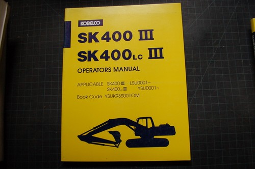 Kobelco sk400 excavator - kobelco,
