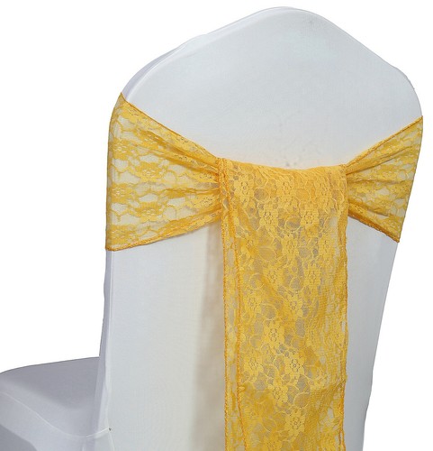 100 lace chair sashes bows - 100,