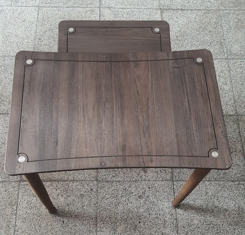 Double coffee table set - coffee,