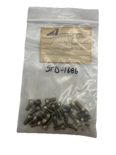 25pc lycoming std 1686 screws - 25pc, std-1686