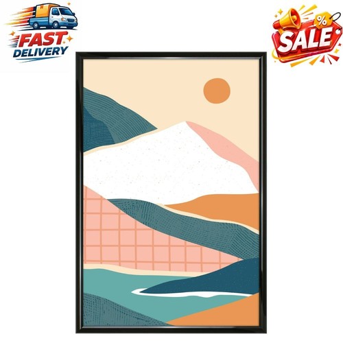 20x30 rounded black - black, poster