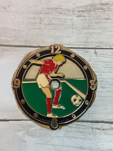 Vintage soccer clock face - vintage,