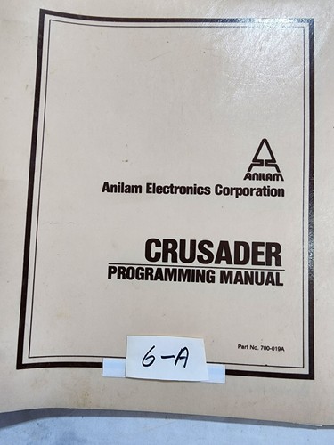 Anilam crusader programming - anilam,