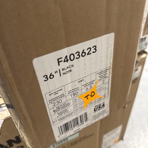 Broan f40000 f403623 - f40000, 36"