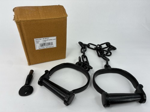 Heavy chain leg cuffs lock - cuffs, key