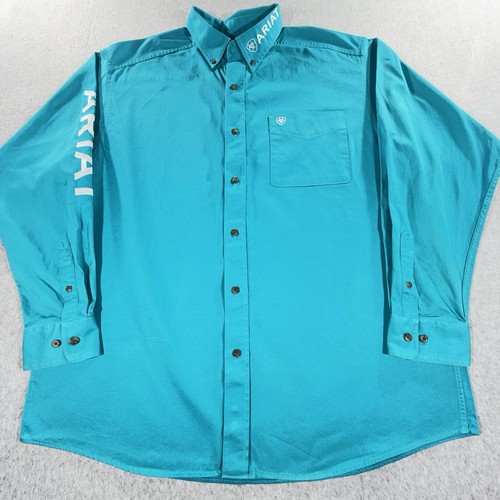 Ariat team logo twill shirt - twill,