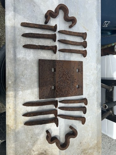 Old rusty railroad track tie - old,