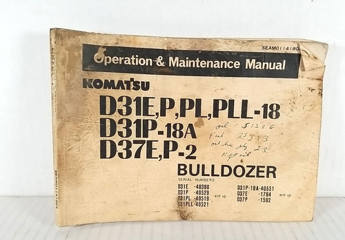 Komatsu d31e pll 18 - d31e, p