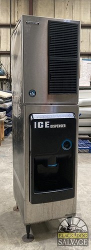Ice maker with dispensing bin - maker,