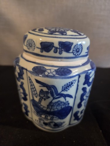Vintage chinese blue white - vintage,