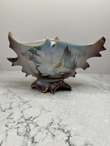 Lustreware pedestal bowl art - pedestal,