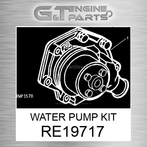 Re19717 water pump kit fits - re19717,