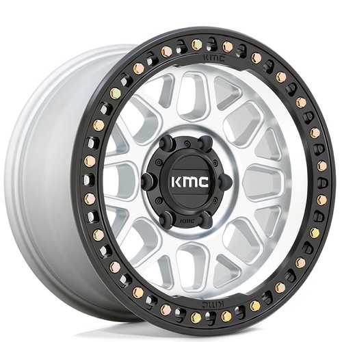 Machined with satin - with,